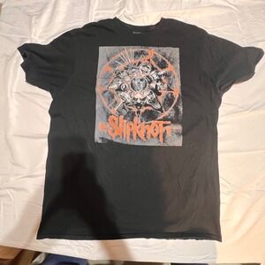Slipknot XL Graphic T-Shirt Mens Black Excellent Band Tee Mask Print Gildan